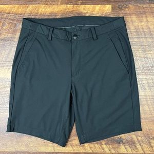 EUC Lululemon ABC Short 9" Solid Black Men's Casual Athletic Golf Shorts size 34